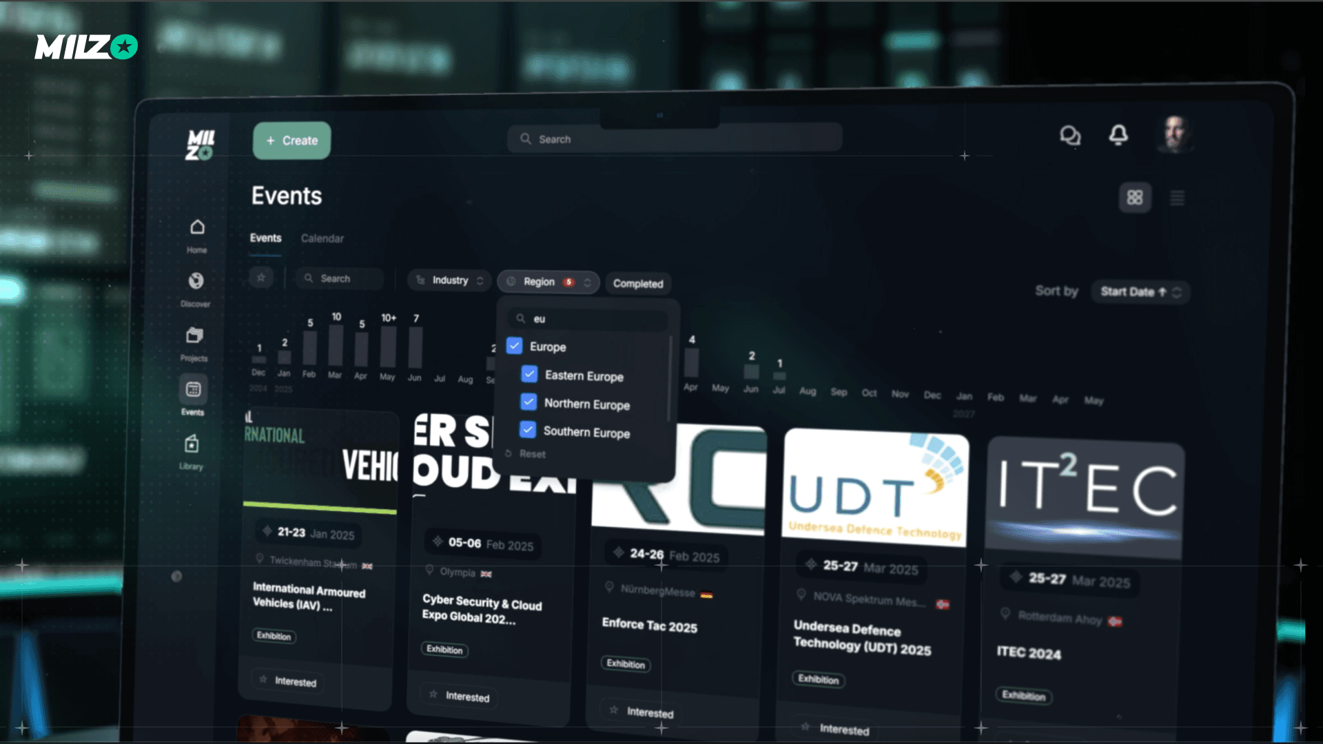 How to find necessary defense event and participate in it using Milzo platform