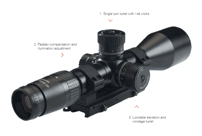 4 – 16 x 56 FF LT Long range