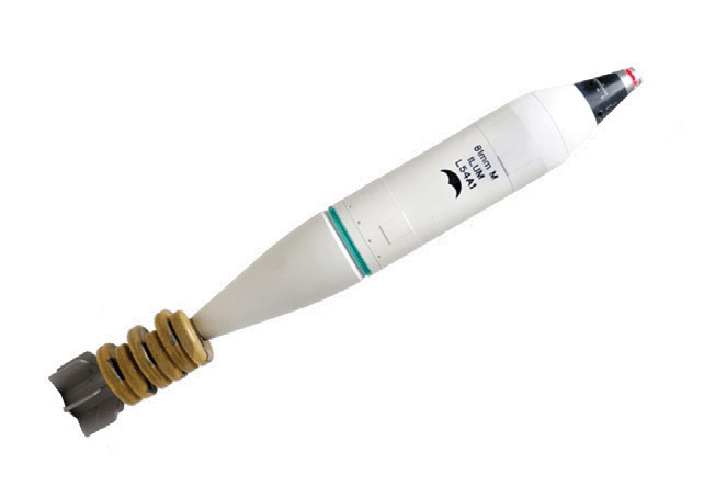 81mm MORTAR BOMB ILL SIL447