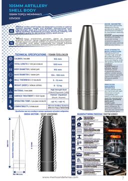 120 mm Mortar Shell Body