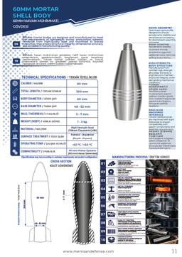 60 mm Mortar Shell Body