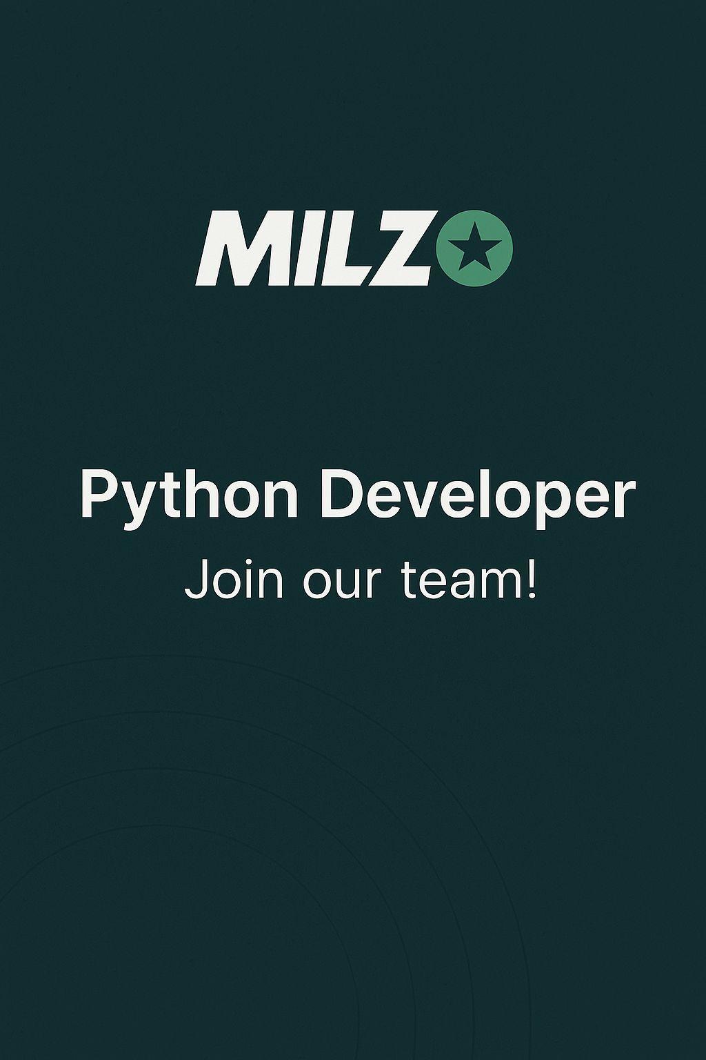 Python Developer | Milzo.net